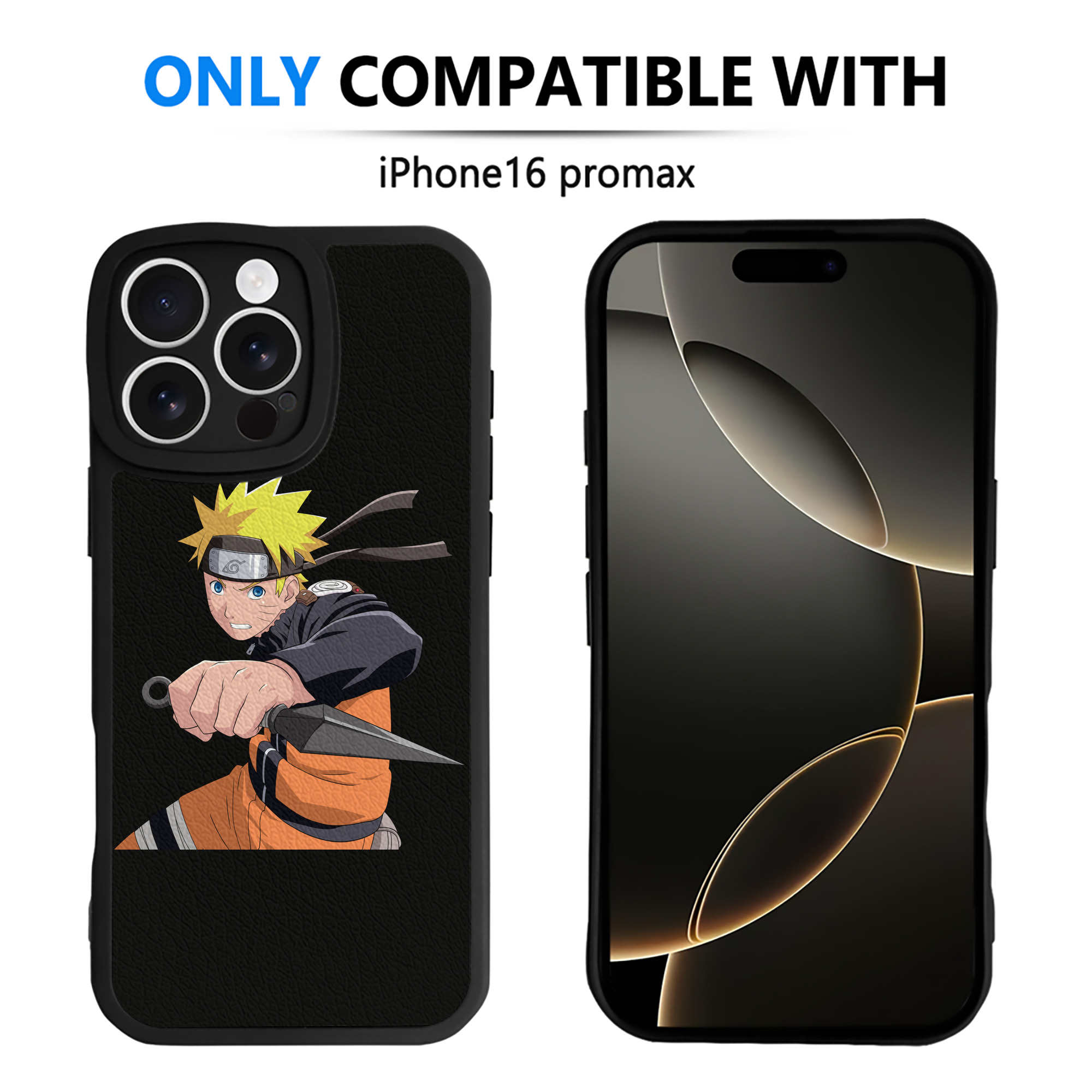 （画像用） NARUTO -ナルト- うずまき ナルト Uzumaki Naruto 【iPhone 16シリーズ対応】シリコンスマホケース（レザー調） 材質：シリコン